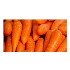 Carrots Vegetables Market Satin Shawl by Nexatart