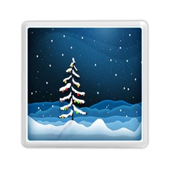 Christmas Xmas Fall Tree Memory Card Reader (square)  by Nexatart