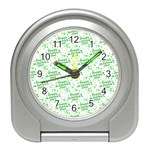 Saint Patrick Motif Pattern Travel Alarm Clocks Front