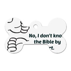 Bible No Dog Tag Bone (two Sides) by athenastemple