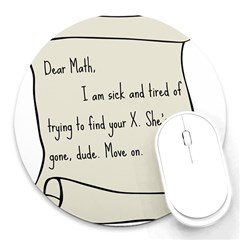 Mathx Round Mousepads by athenastemple