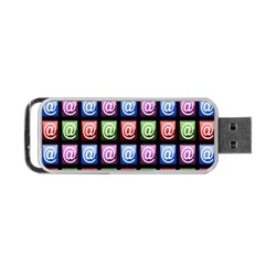 Email At Internet Computer Web Portable Usb Flash (one Side) by Nexatart