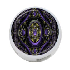 Fractal Sparkling Purple Abstract 4-port Usb Hub (two Sides)  by Nexatart