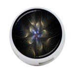 Fractal Blue Abstract Fractal Art 4-Port USB Hub (Two Sides)  Back