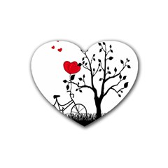 Love Hill Rubber Coaster (heart)  by Valentinaart