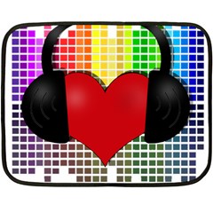 Music Fleece Blanket (mini) by Valentinaart