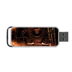 Locomotive Portable Usb Flash (two Sides) by Nexatart