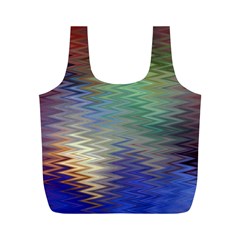 Metallizer Art Glass Full Print Recycle Bags (m)  by Nexatart