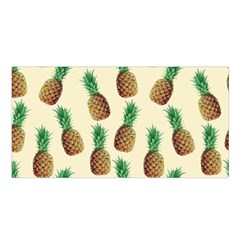Pineapple Wallpaper Pattern Satin Shawl by Nexatart