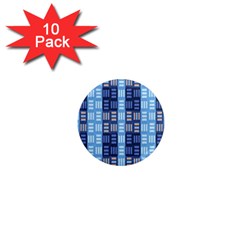 Textile Structure Texture Grid 1  Mini Magnet (10 Pack)  by Nexatart