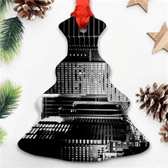 Urban Scene Street Road Busy Cars Christmas Tree Ornament (two Sides) by Nexatart