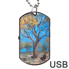 Turkeys Dog Tag Usb Flash (two Sides) by digitaldivadesigns