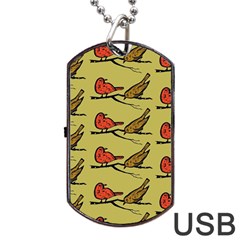 Bird Birds Animal Nature Wild Wildlife Dog Tag Usb Flash (two Sides) by Amaryn4rt