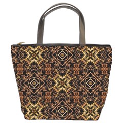 Tribal Geometric Print Bucket Bags by dflcprints