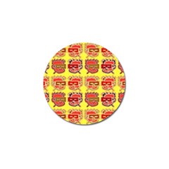 Funny Faces Golf Ball Marker by Amaryn4rt