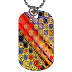 Background Texture Pattern Dog Tag (Two Sides) Back