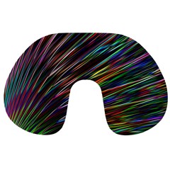 Texture Colorful Abstract Pattern Travel Neck Pillows by Amaryn4rt