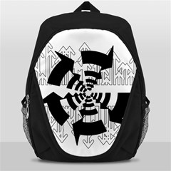 Arrows Top Below Circuit Parts Backpack Bag by Amaryn4rt