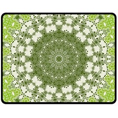 Mandala Center Strength Motivation Fleece Blanket (medium)  by Amaryn4rt