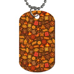 Pattern Background Ethnic Tribal Dog Tag (one Side) by Amaryn4rt