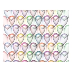 Valentine Hearts 3d Valentine S Day Double Sided Flano Blanket (large)  by Amaryn4rt