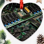 Computer Ram Tech Heart Ornament (Two Sides) Back