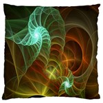 Art Shell Spirals Texture Large Cushion Case (One Side) Front