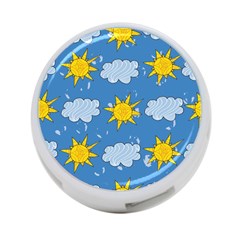 Sunshine Tech Blue 4-port Usb Hub (two Sides)  by Simbadda