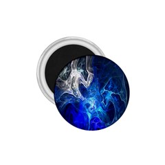 Ghost Fractal Texture Skull Ghostly White Blue Light Abstract 1 75  Magnets by Simbadda