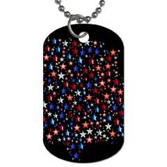 America Usa Map Stars Vector  Dog Tag (two Sides) by Simbadda