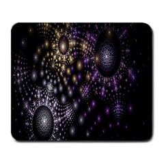 Fractal Patterns Dark Circles Large Mousepads by Simbadda