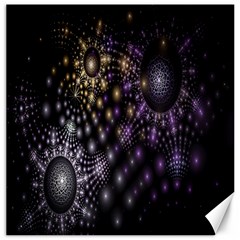 Fractal Patterns Dark Circles Canvas 16  X 16   by Simbadda