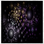 Fractal Patterns Dark Circles Canvas 16  x 16   15.2 x15.41  Canvas - 1