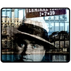 Al Capone  Fleece Blanket (medium)  by Valentinaart