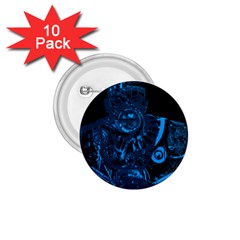 Warrior - Blue 1 75  Buttons (10 Pack) by Valentinaart