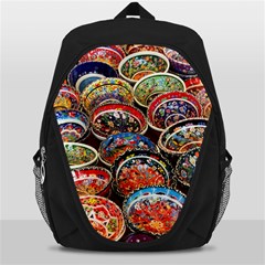 Art Background Bowl Ceramic Color Backpack Bag by Simbadda