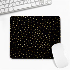 Grunge Retro Pattern Black Triangles Large Mousepads by Simbadda