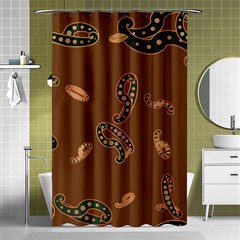 Brown Forms Shower Curtain 48  X 72  (small)  by Simbadda