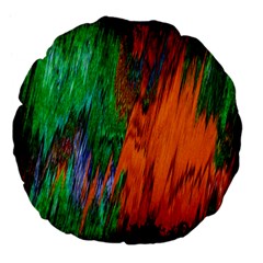 Watercolor Grunge Background Large 18  Premium Flano Round Cushions by Simbadda