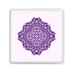 Mandala Purple Mandalas Balance Memory Card Reader (square)  by Simbadda