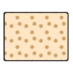 Pattern Gingerbread Star Fleece Blanket (small) by Simbadda