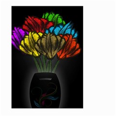 Flowers Painting Still Life Plant Large Garden Flag (two Sides) by Simbadda