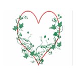 Heart Ranke Nature Romance Plant Double Sided Flano Blanket (Large)  Blanket Back