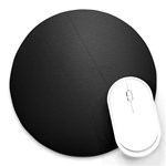 Leather Stitching Thread Perforation Perforated Leather Texture Round Mousepads Front