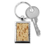 Patterns Flowers Petals Shape Background Key Chains (Rectangle)  Front