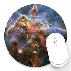 Pillar And Jets Round Mousepads by SpaceShop