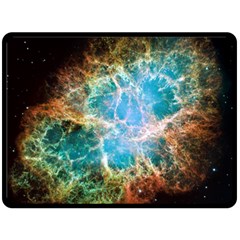 Crab Nebula Fleece Blanket (large)  by SpaceShop