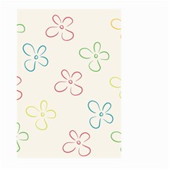 Flower Background Nature Floral Large Garden Flag (two Sides) by Simbadda