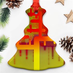 Binary Binary Code Binary System Christmas Tree Ornament (two Sides) by Simbadda