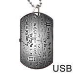 Science Formulas Dog Tag USB Flash (Two Sides) Back